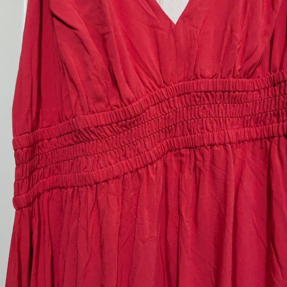 Lark & Ro Vibrant Red Maxi Dress XL NWOT - Picture 5 of 8